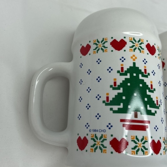 NEW AVENUES HomeSpun Holiday Holiday Tree Salt and Pepper Shakers Vintage 1984 - Picture 10 of 15